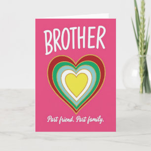 Broer Beste Vriend Familie Kaart