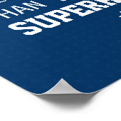 Broer Beter dan superheld - Blauw Poster (Hoek)