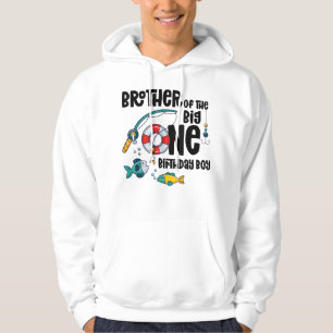 Broer Big One 1-jarig jongetje Vist geboortedag T- Hoodie