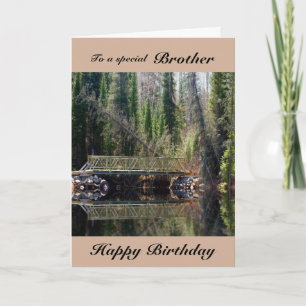 Broer - Birthday - Forest Bridge Kaart