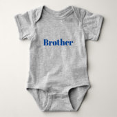 Broer Blue Grey schattig Romper (Voorkant)