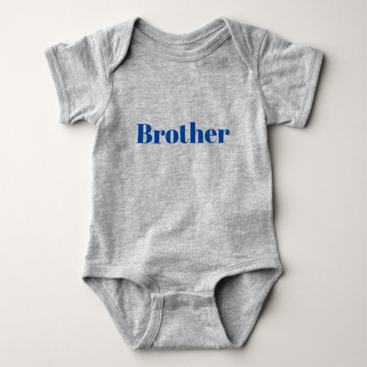 Broer Blue Grey schattig Romper (Voorkant)