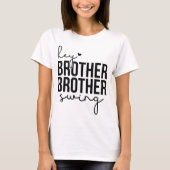 Broer Broeder Swing, Baseball Gift T-Shirt (Voorkant)