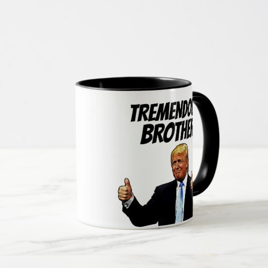 BROER COFFEE MOK, FUNNY TRUMP MOK (Voorkant rechts)