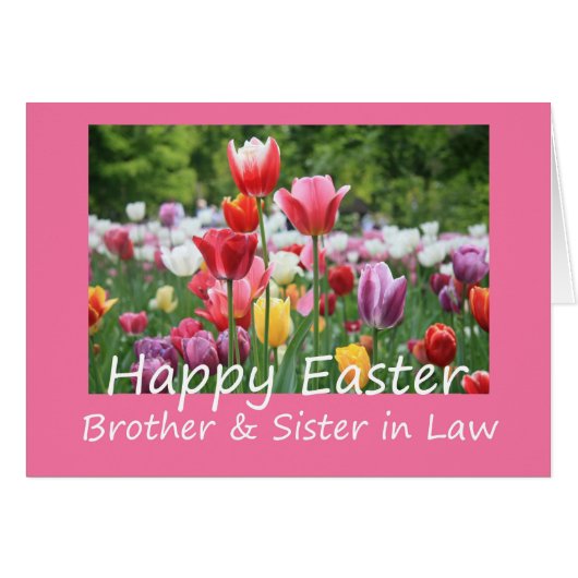 Broer en vrouw: Happy Easter (Voorkant Horizontaal)