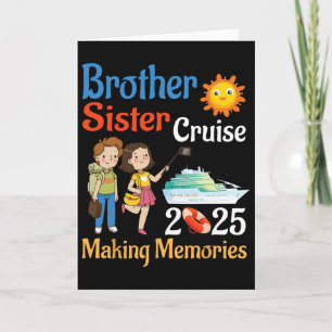 Broer en zus cruise 2025 trip het maken van herinn kaart