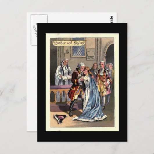 Broer en zuster briefkaart (Voorkant / Achterkant)
