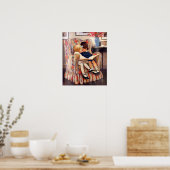 Broer en zuster Canvas Afdrukken Poster (Keuken)