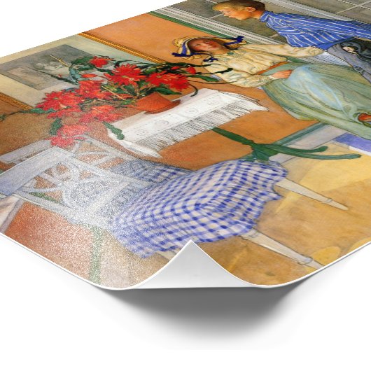 Broer en zuster in de zon van 1911 foto afdruk (Hoek)