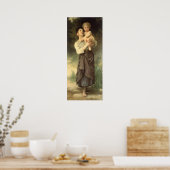 Broer en zuster van William Adolphe Bouguereau Poster (Keuken)