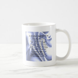 Broer gedicht - Blauwe zijde Koffiemok