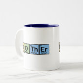 Broer gemaakt van elementen tweekleurige koffiemok (Voorkant links)