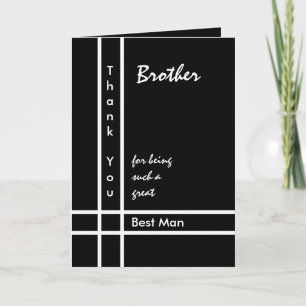 BROER - Getuige Trouw Dank Je Bedankkaart