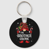 Broer Gnome Matching Kerstmis PJS voor familie Sleutelhanger (Voorkant)