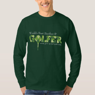 Broer Golfer t-shirt argyle gepatterd groen t-shir