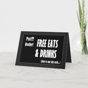 BROER Grappige Getuige Uitnodiging Gratis Eten
