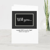 BROER Huwelijksuitnodiging - GETUIGE (Achterkant)