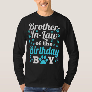 Broer in de wet van de verjaardag jongen hond Paw T-shirt