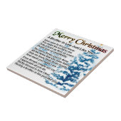 Broer in rechtengedicht - kerstontwerp tegeltje (Zijkant)