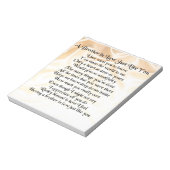 Broer in rechtsgedicht - Cream Notitieblok (Gedraaid)
