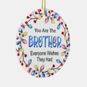 Broer kerstlampjes Ornament (Rechts)