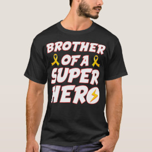 Broer kinderkanker van een superheld familie rib t-shirt
