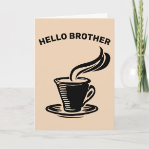 BROER, KOFFIELIEFHEBBER ANSICHTKAARTEN KAART