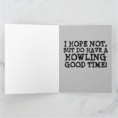 BROER OF GUY FRIEND FUNNY WEREWOLF BIRTHDAY KAART (Binnen)