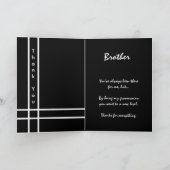 BROER - Trouw Dankjewel Bruidegom Bedankkaart (Binnen)