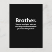 Broer Typografie Broer Briefkaart (Voorkant)