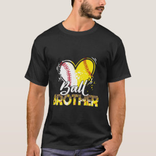Broer van Beide Honkbal Softbal Sport Matching F T-shirt