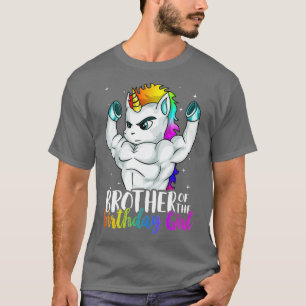 Broer van Birthday Girl Unicorn Boys T-shirt
