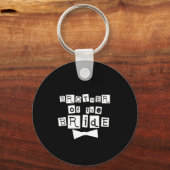 Broer van Bride White op zwart Sleutelhanger (Voorkant)