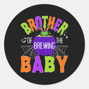 Broer van Brouwen door Halloween Mannen Vrouwen Ki Ronde Sticker