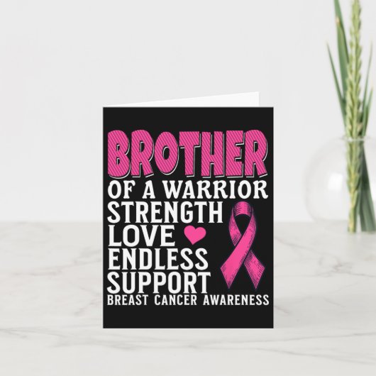 Broer van de Awareness Suppo Awarmer of A Warrior Kaart (Voorkant)