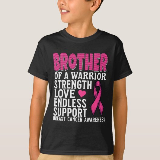 Broer van de Awareness Suppo Awarmer of A Warrior  T-shirt (Voorkant)