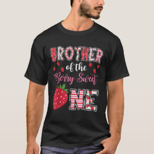 Broer van de Berry Sweet One aardbeien verjaardag T-shirt