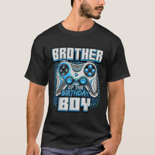 Broer van de Birthday Boy Matching Family Video T-shirt