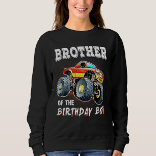Broer van de 'Birthday Boy Monster Truck Birthday' Trui