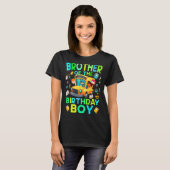 Broer van de Birthday Boy School Bus Matching Fa T-shirt (Voorkant volledig)