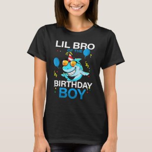 Broer van de Birthday Boy Shark Ocean Theme Matc T-shirt