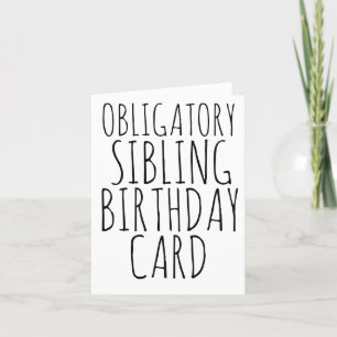 Broer van de Birthday Card, zuster van de Birthday Feestdagen Kaart