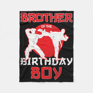 Broer van de Birthday Karate Taekwondo Boy Marti Fleece Deken
