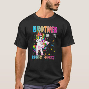 Broer van de Birthday Princess Flossing Unicorn T-shirt
