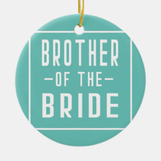 Broer van de Bride Bachelor Matching Group Big Keramisch Ornament