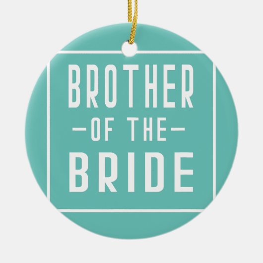 Broer van de Bride Bachelor Matching Group Big Keramisch Ornament (Voorkant)