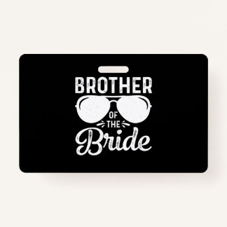Broer van de bride badge