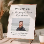 Broer van de Bride Foto Memorial Chairman Wedding Poster