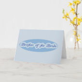 Broer van de bride kaart (Gele Bloem)