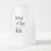 Broer van de bride matglas bierpul (Voorkant links)